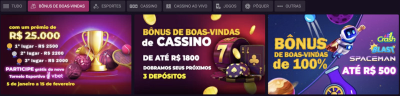 bonus de boas vindas vbet
